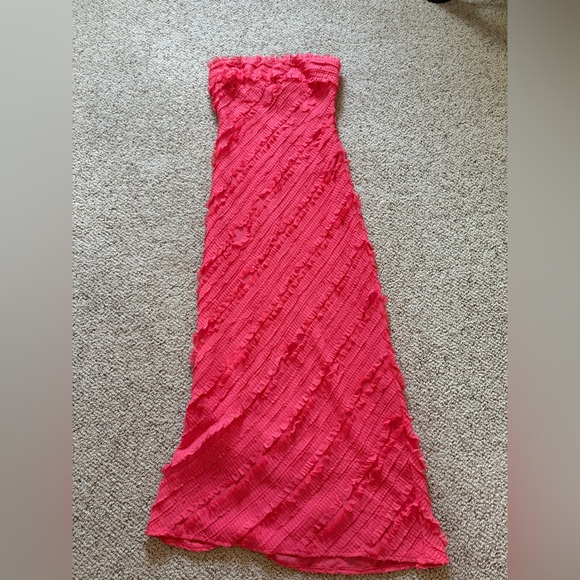 KEEPSAKE the Label Strapless Textured Pink Dress - Picture 1 of 5